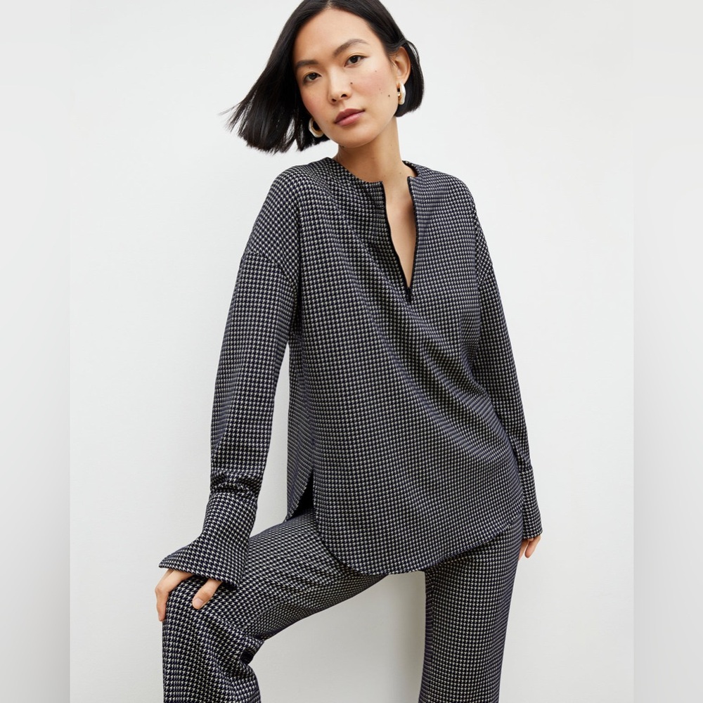 MM Lafleur Black and White Blouse